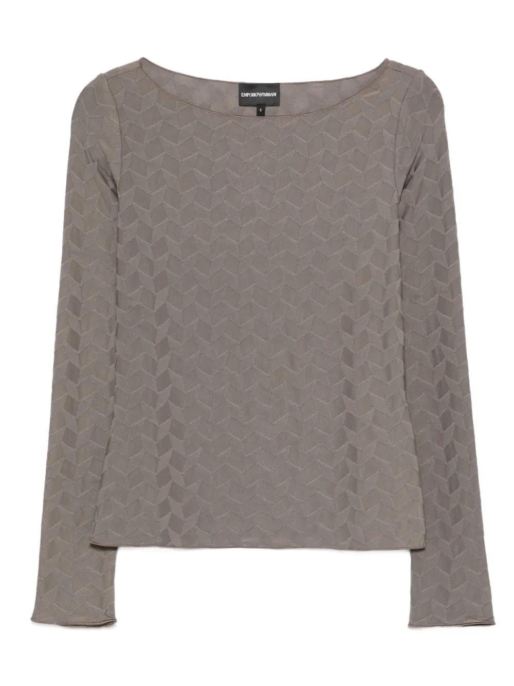 Jersey Emporio Armani de punto jacquard