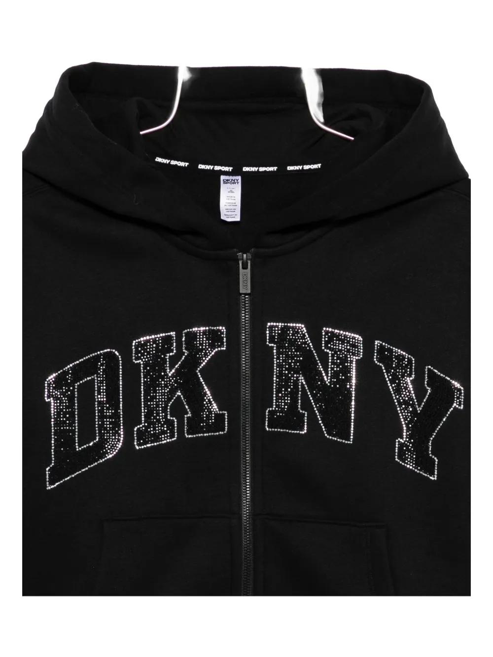 Sudadera DKNY Sport Logotipo Strass 
