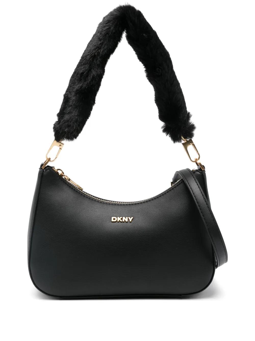 Bolso DKNY Jenna Demi Fur Negro 