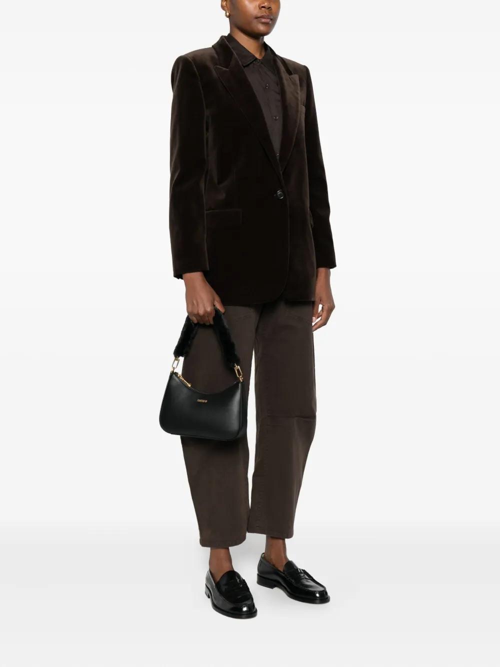 Bolso DKNY Jenna Demi Fur Negro 