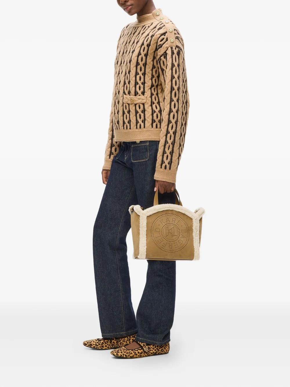 Bolso Karl Lagerfeld K/Circle Tote Shearling Marró