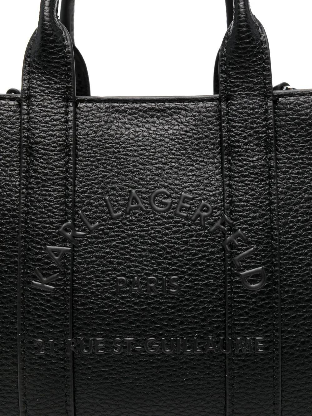 Bolso Karl Lagerfeld Mini RSG Pebble Negro