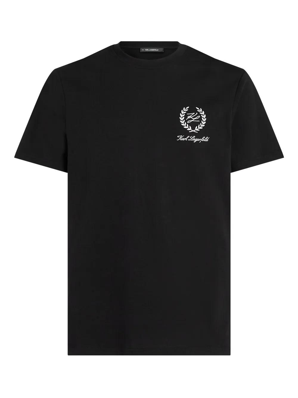 Camiseta Karl Lagerfeld Hotel Karl Crest Negra