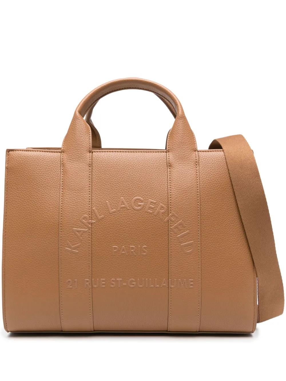 Bolso Karl Lagerfeld RSG Tote Pebble Marrón