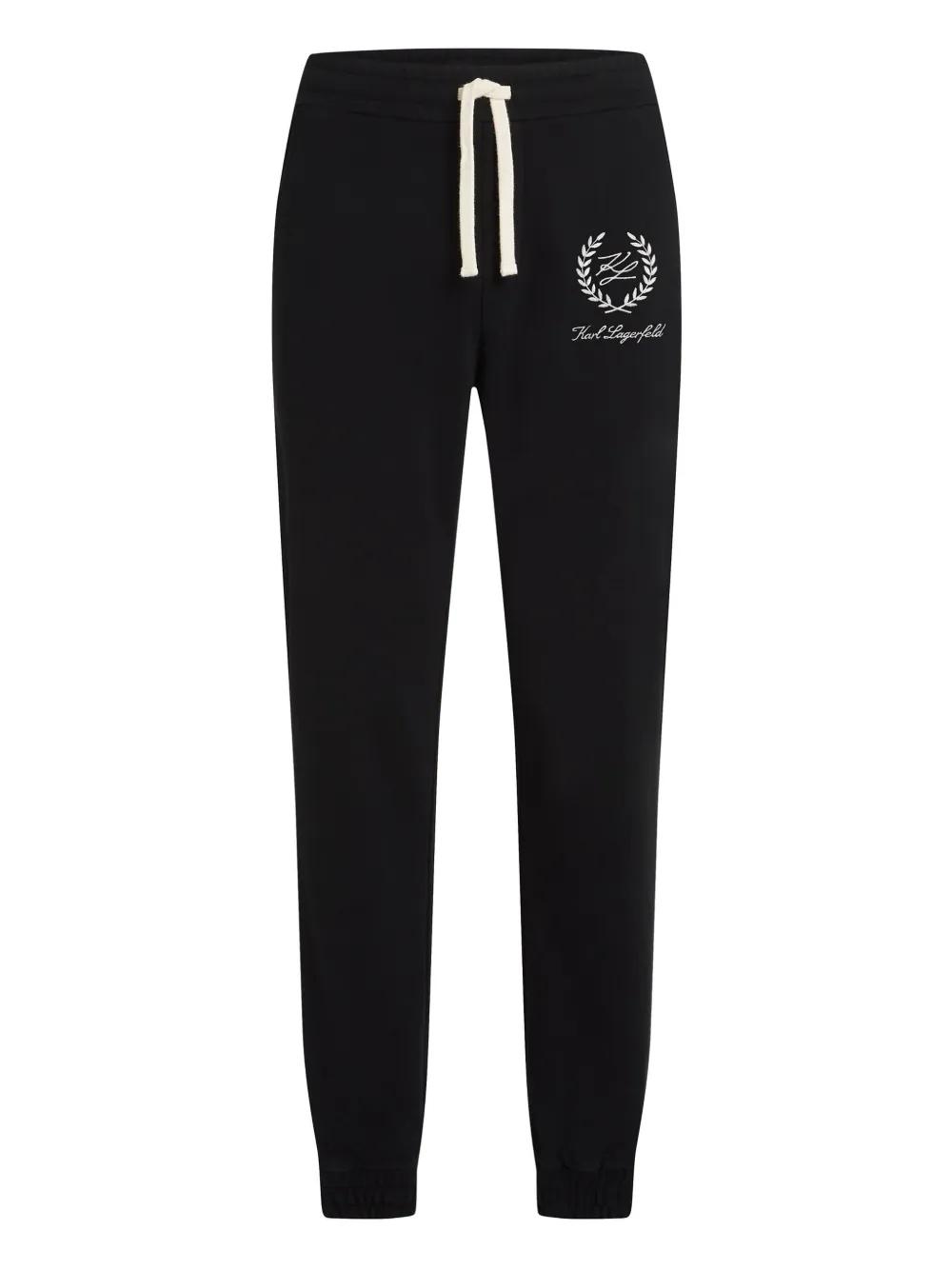 Pantalón Karl Lagerfeld Hotel Karl Crest Negro