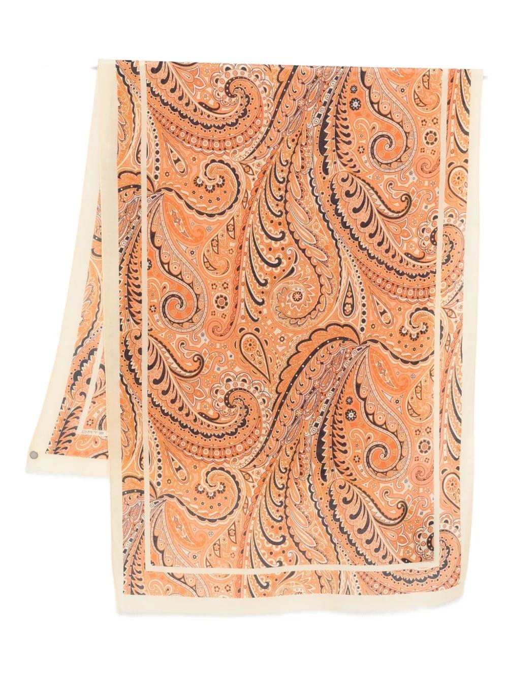 Bufanda ETRO Boheme Paisley Naranja