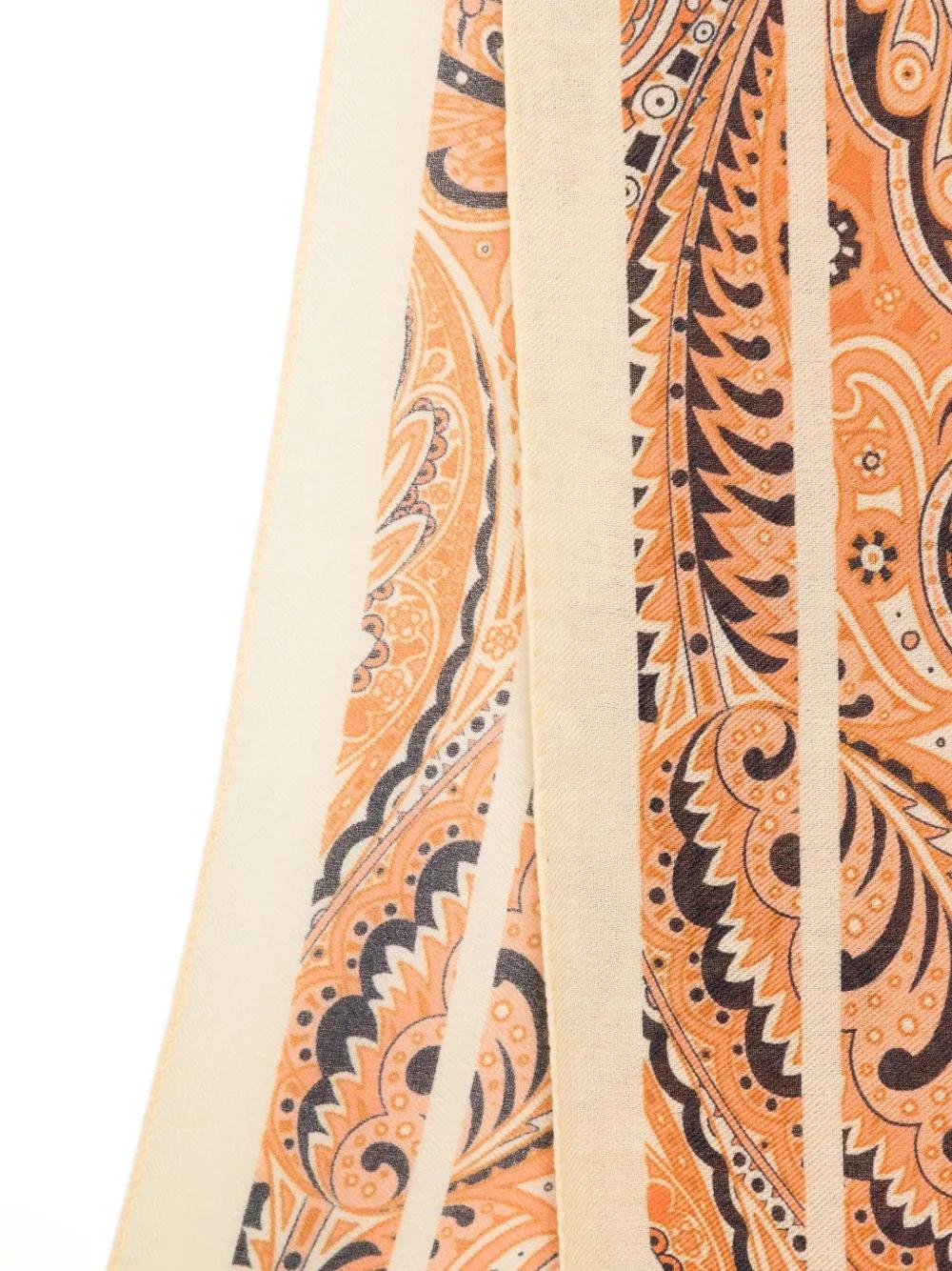 Bufanda ETRO Boheme Paisley Naranja