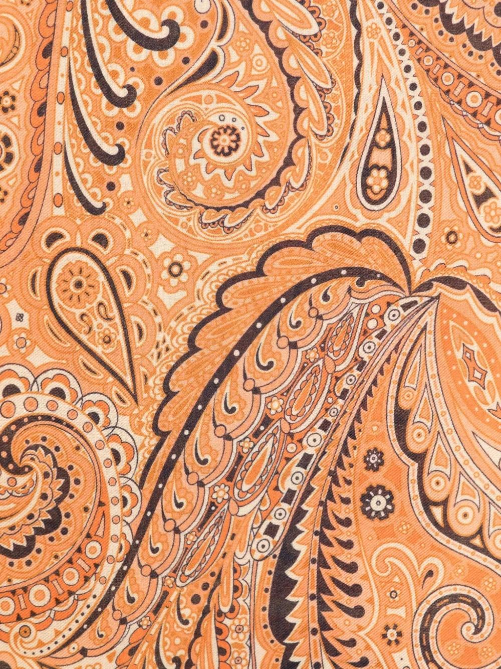 Bufanda ETRO Boheme Paisley Naranja