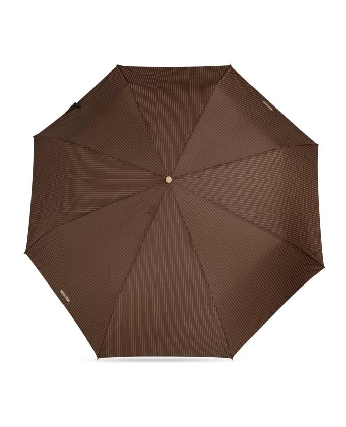 Paraguas Moschino Pintstripe Mini Marrón