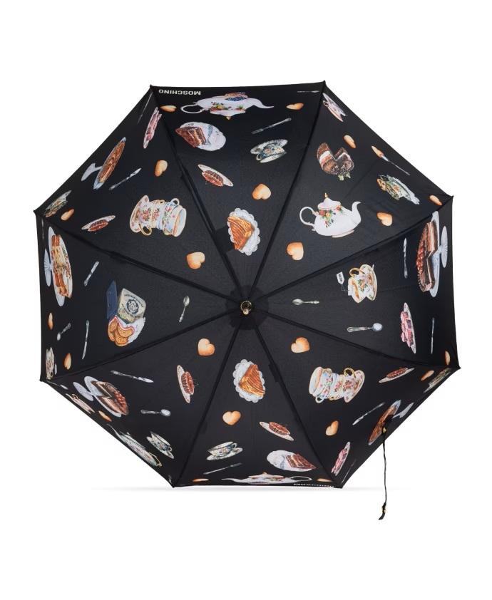 Paraguas Moschino Cups Postres Negro