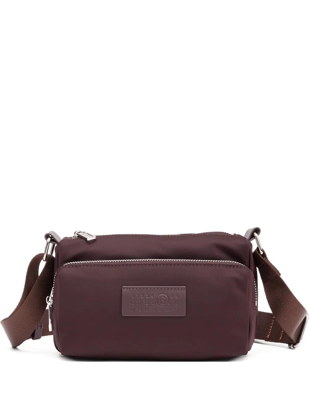 Bolso MM6 Crossbody Cremalleras Marrón