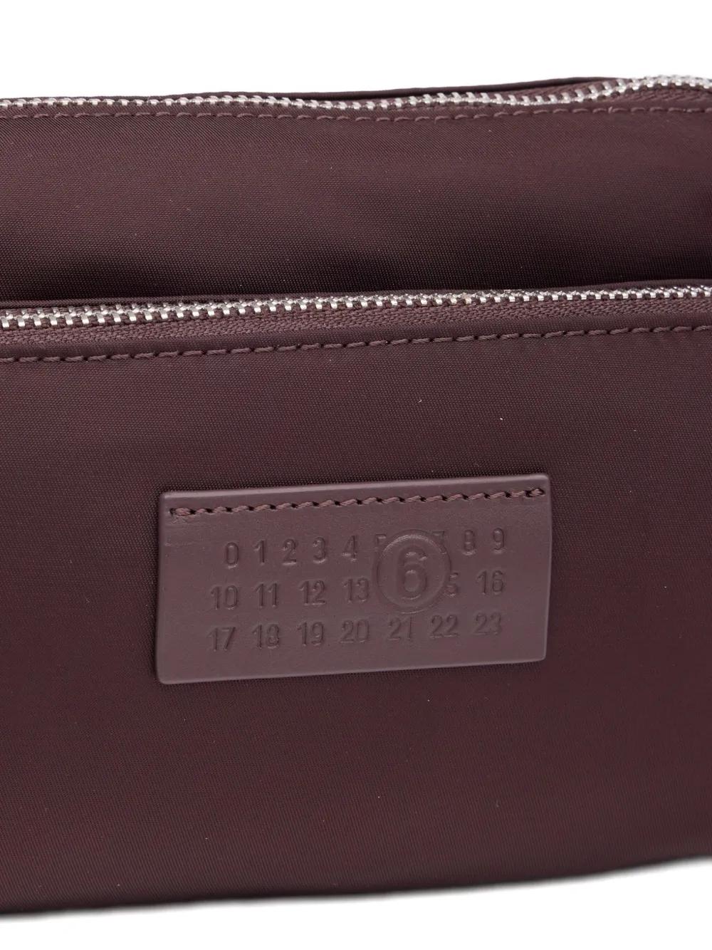 Bolso MM6 Crossbody Cremalleras Marrón