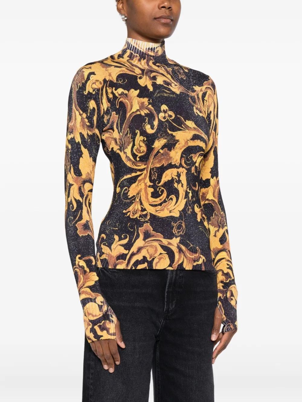 Top Versace Jeans Couture Barocco Porcelain