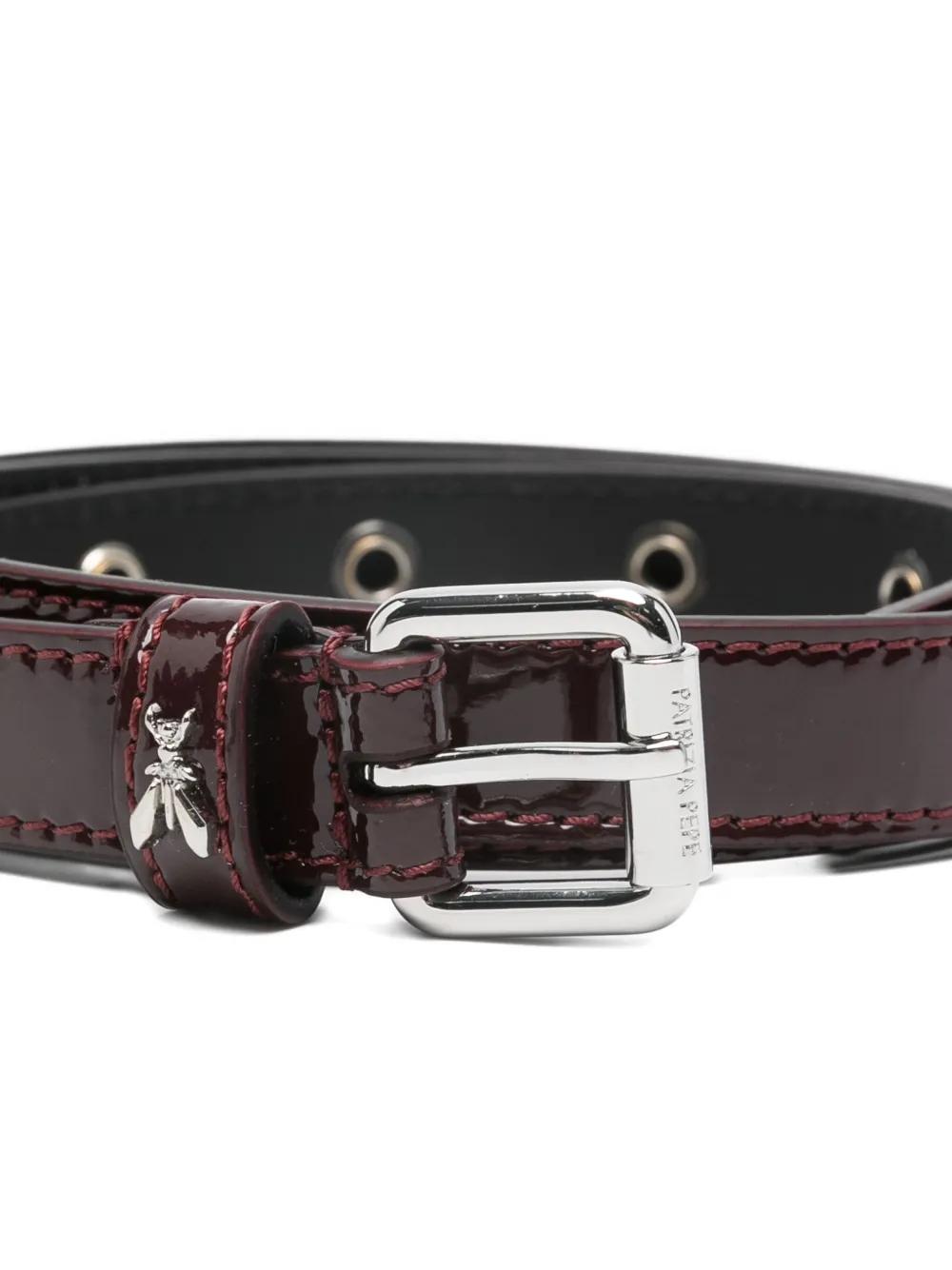 Cinturón Patrizia Pepe Fly Charol Burdeos