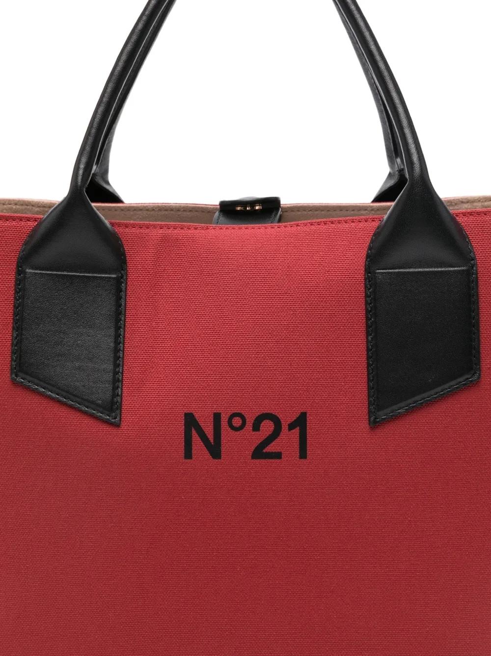 Bolso Nº21 Horizontal Shopper Woven Rojo