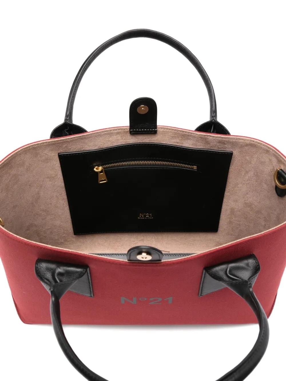 Bolso Nº21 Horizontal Shopper Woven Rojo