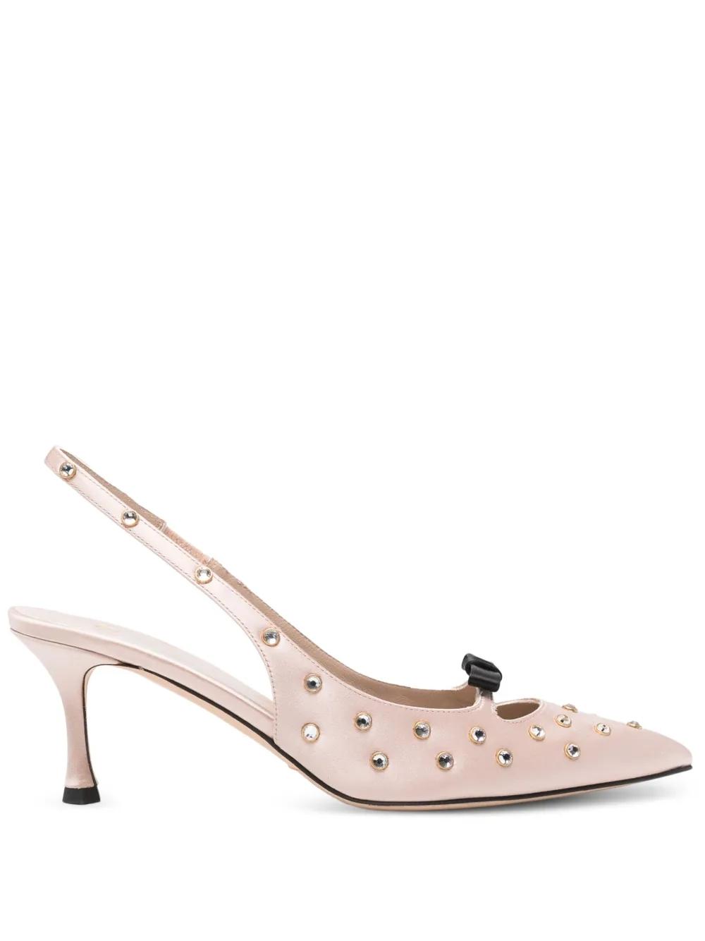 Slingback N21 Nude Ribbon Strass