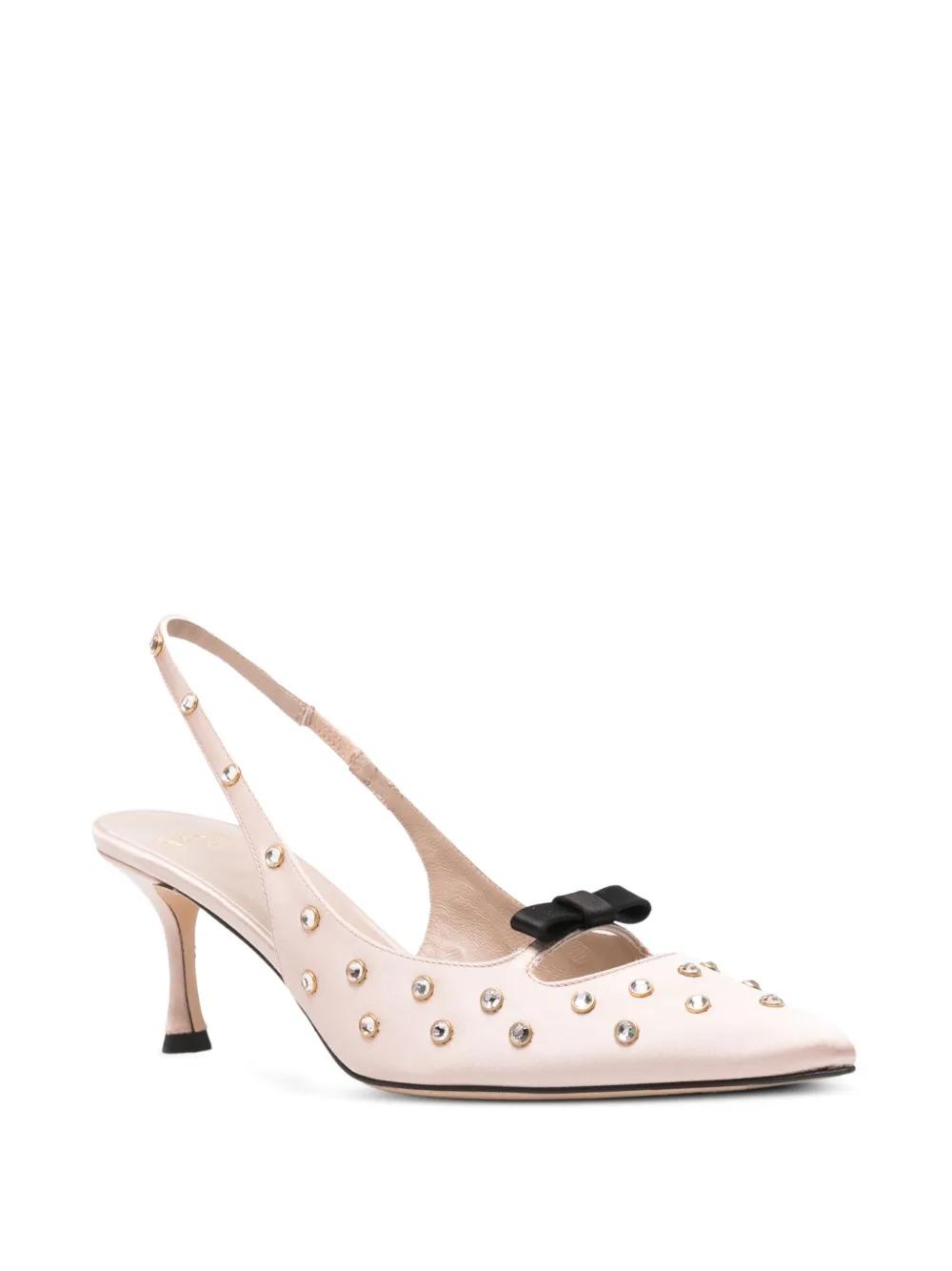 Slingback N21 Nude Ribbon Strass