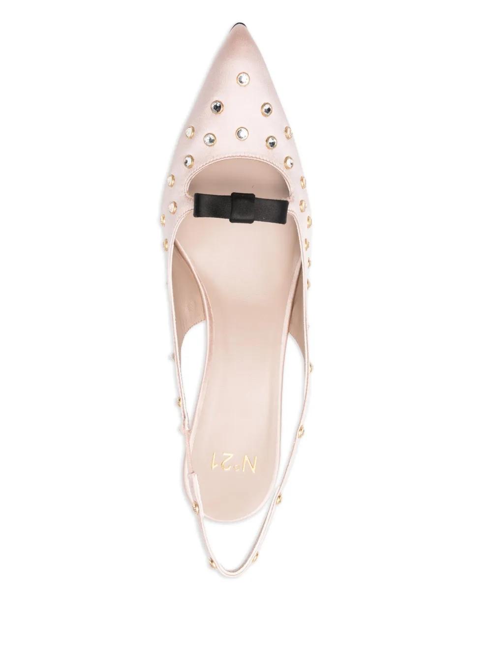 Slingback N21 Nude Ribbon Strass