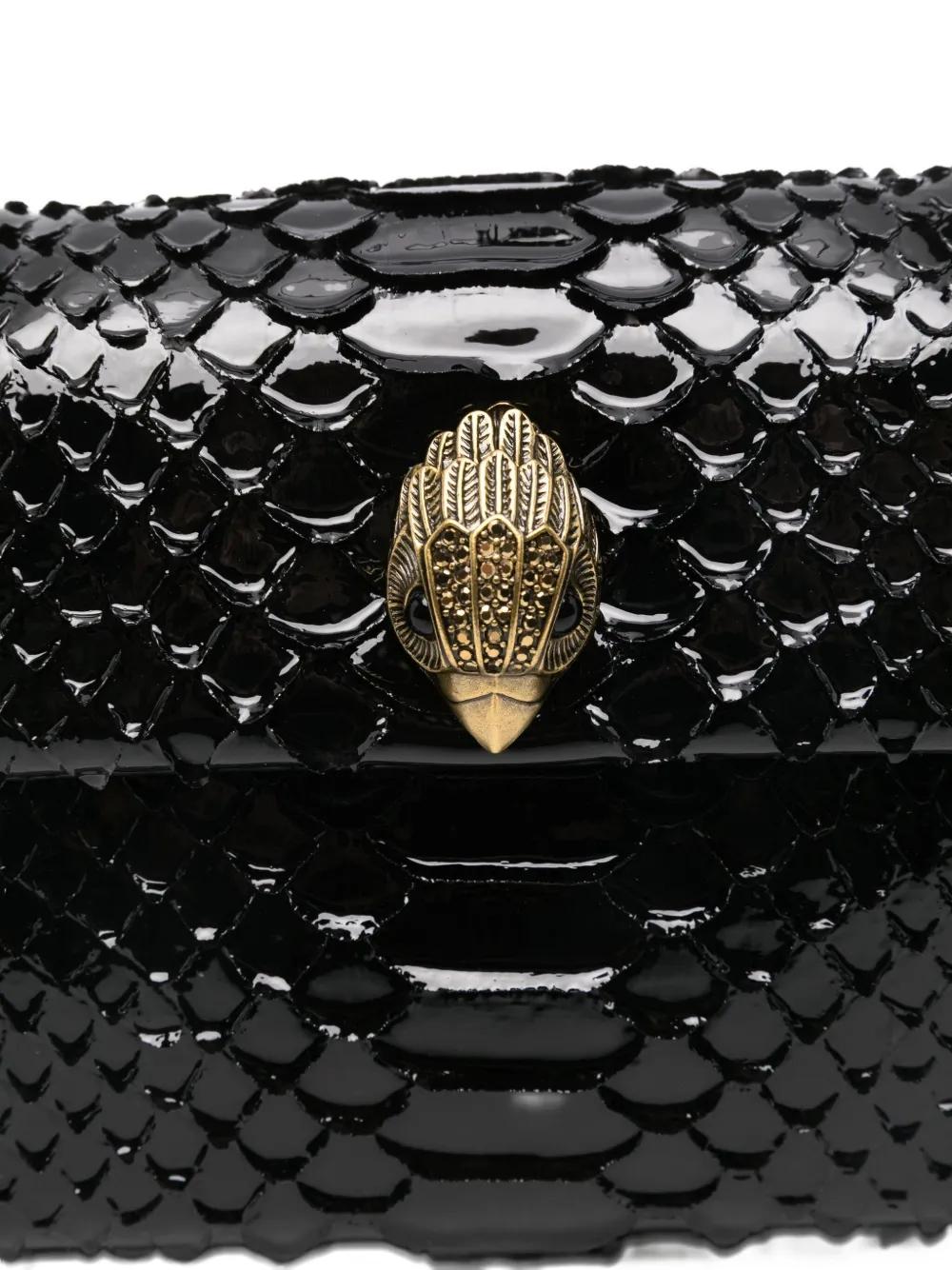 Bolso Kurt Geiger Mini Kensington Black Snake