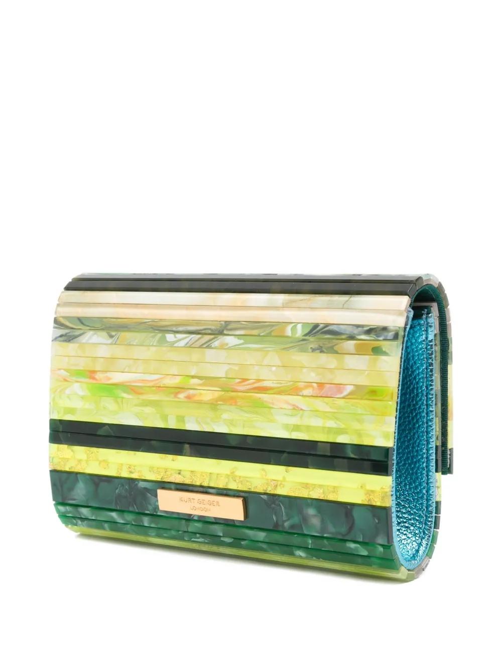 Bolso Kurt Geiger Party Eagle Clutch Verde