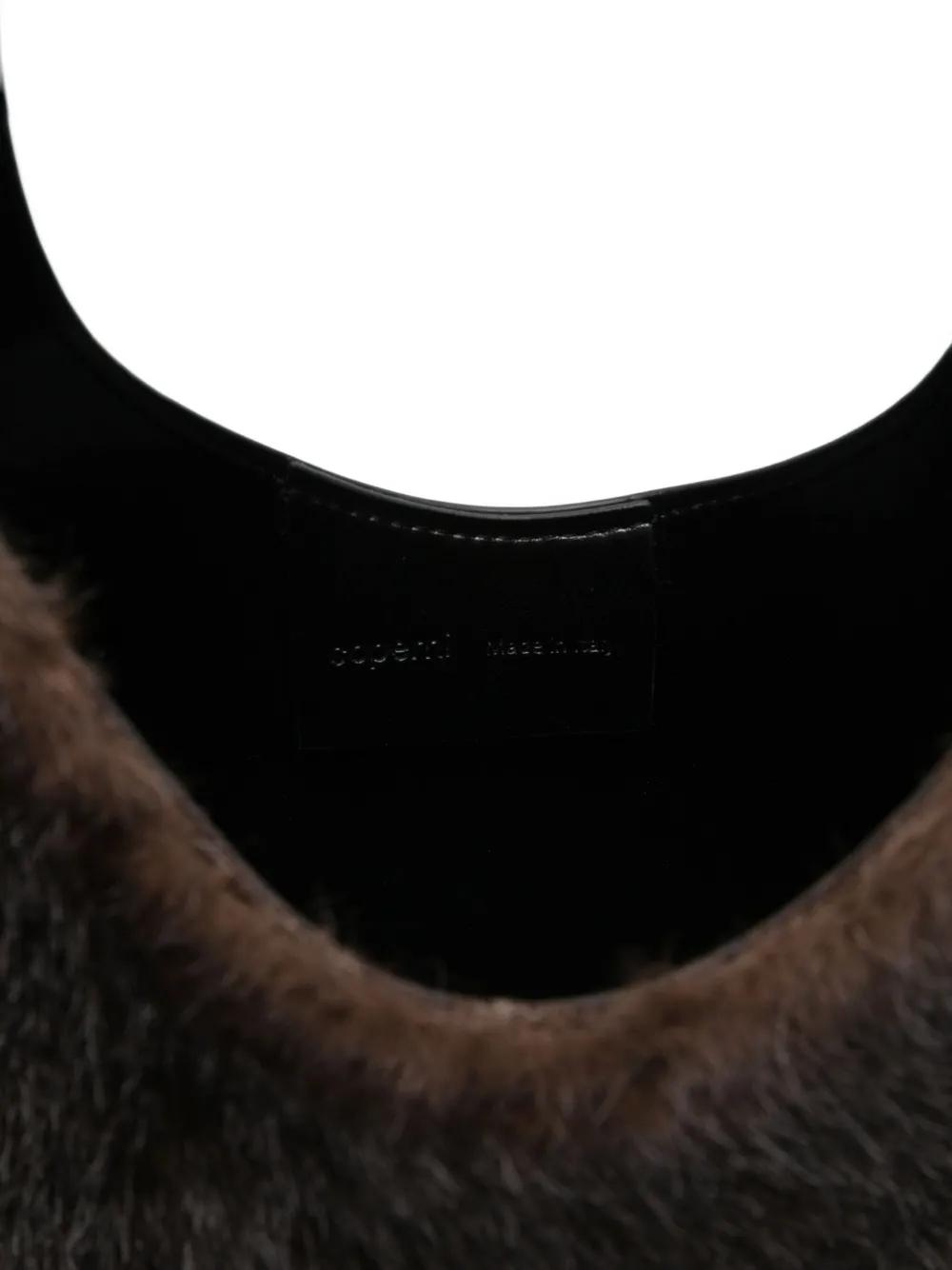 Bolso Coperni Faux Fur Heart Tote