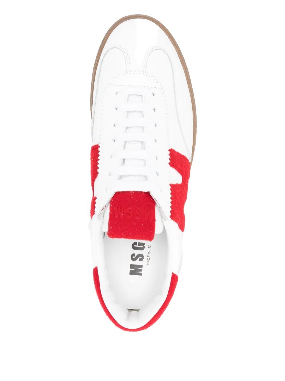 Sneaker MSGM The Suede MWave Blanco