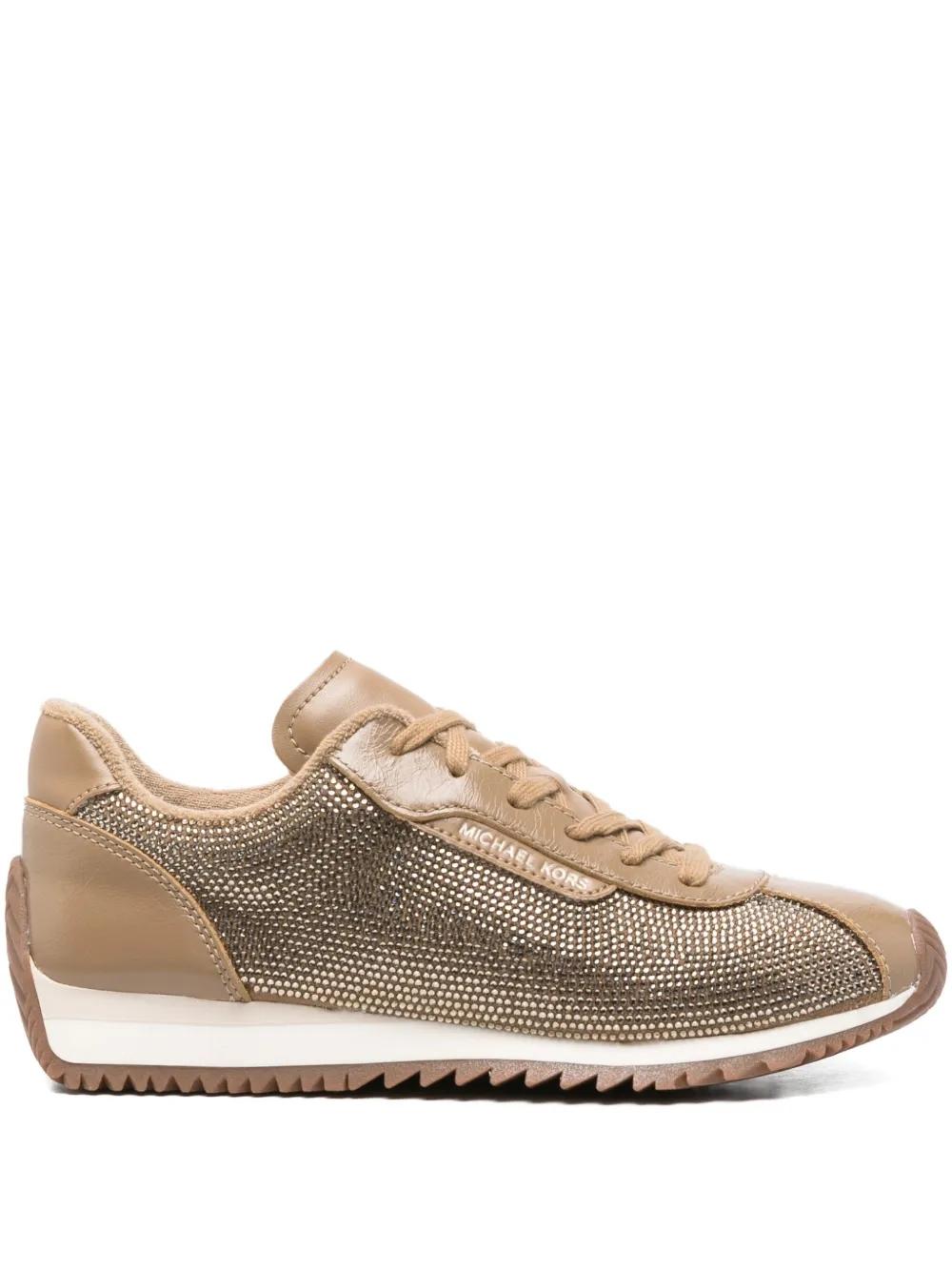 Sneakers Michael Kors Rhodes Trainer Strass Marrón