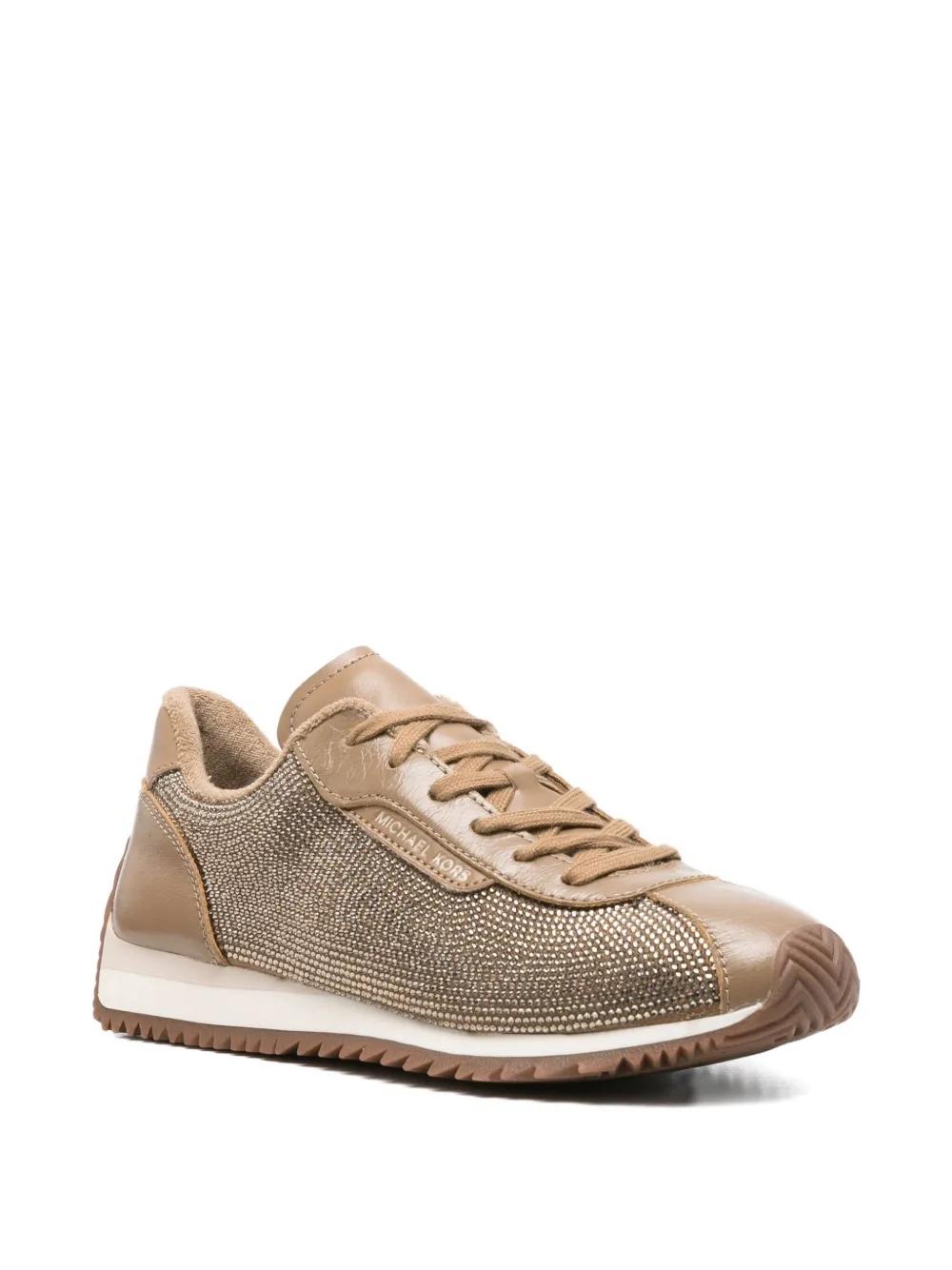 Sneakers Michael Kors Rhodes Trainer Strass Marrón
