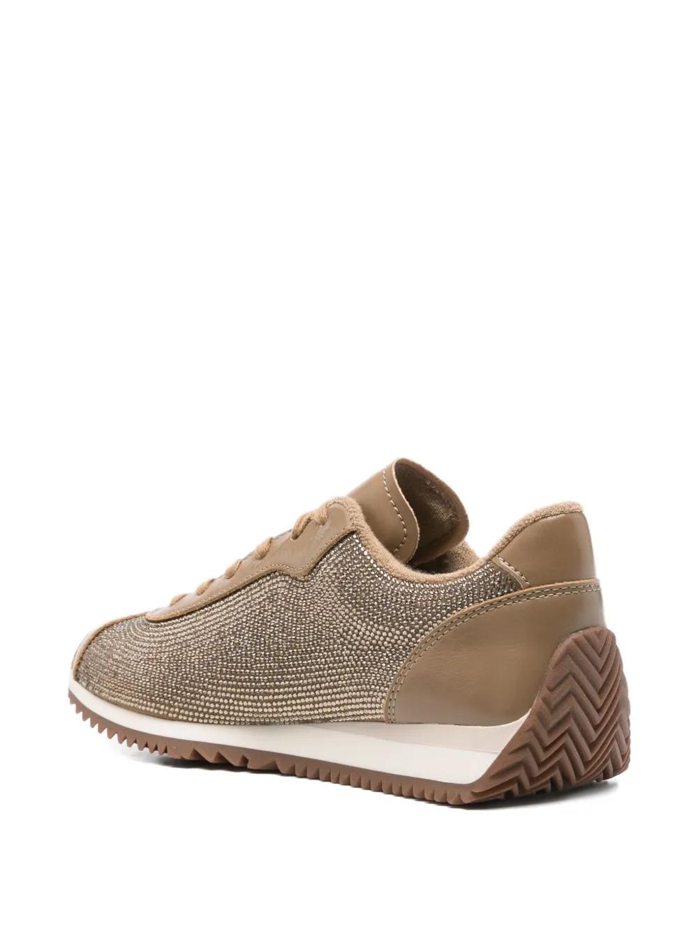Sneakers Michael Kors Rhodes Trainer Strass Marrón