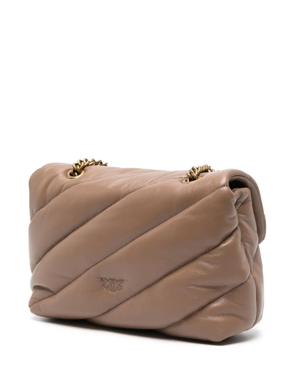 Bolso Pinko Love Puff Classic Biscotto
