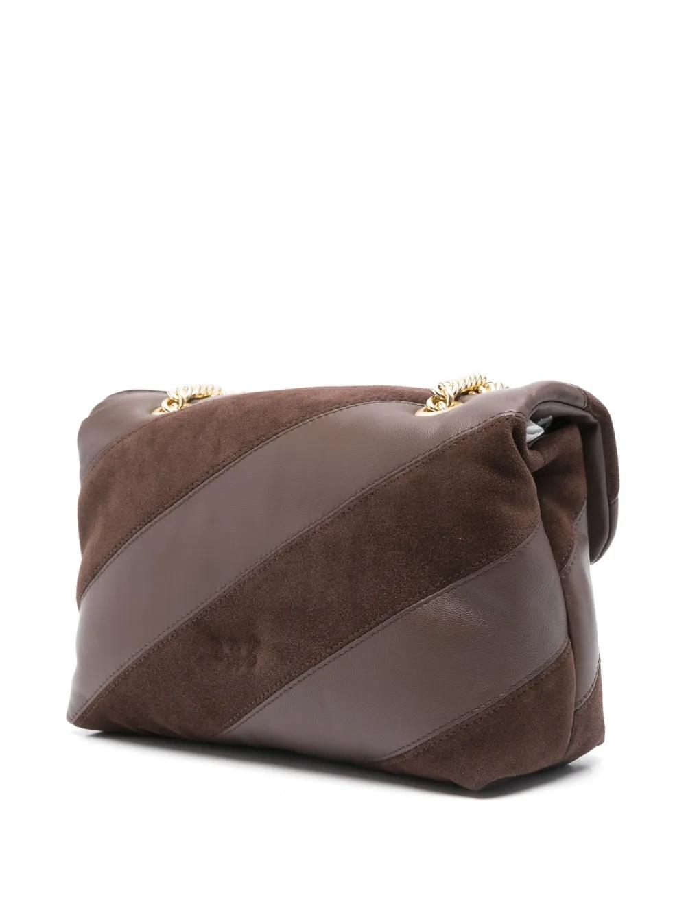 Bolso Pinko Love Puff Classic Duo Marrón
