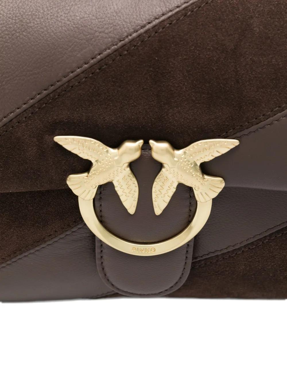 Bolso Pinko Love Puff Classic Duo Marrón