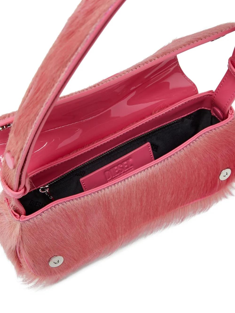 Bolso Diesel Play Clutch Furry Rosa