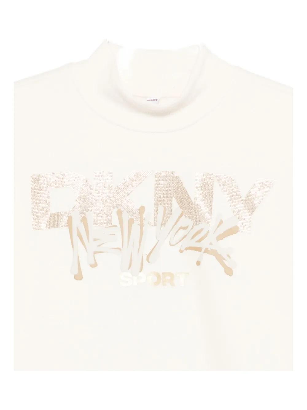 Jersey DKNY Sport Cuello Alto Crudo