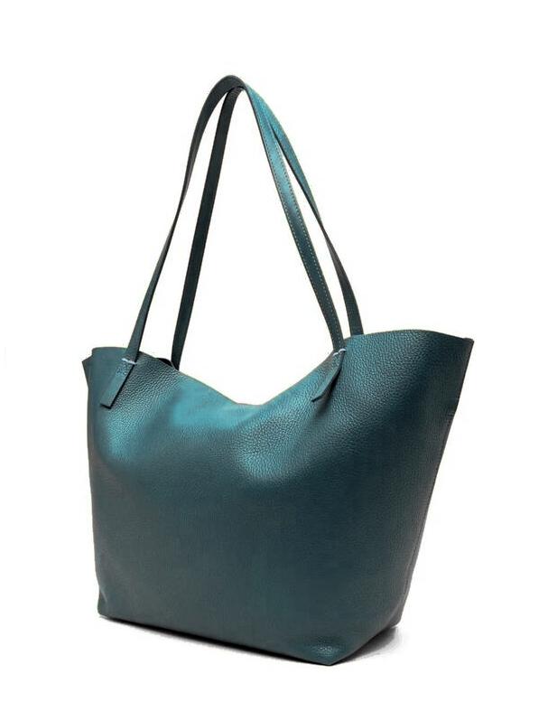 Bolso Patrizia Pepe Shopper Cuero Deep Green