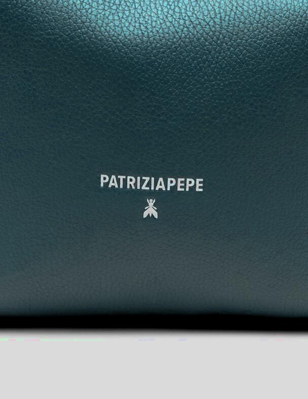 Bolso Patrizia Pepe Shopper Cuero Deep Green