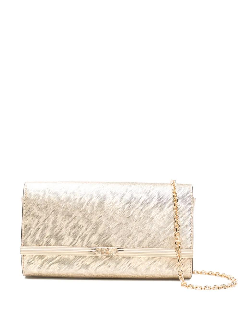 Bolso Michael Kors Mona Clutch Dorado