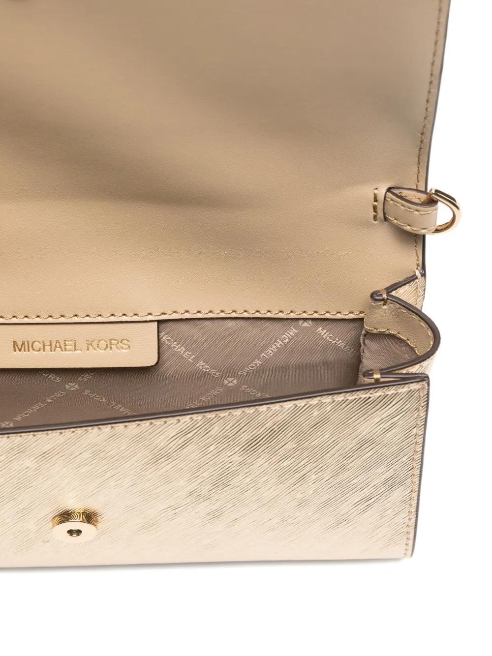 Bolso Michael Kors Mona Clutch Dorado