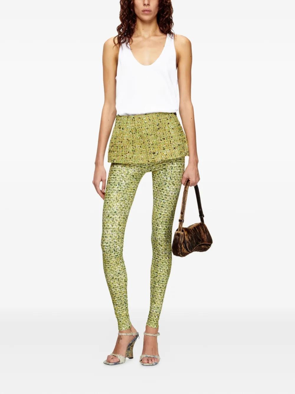 Bolso Diesel Play Clutch Furry Marrón