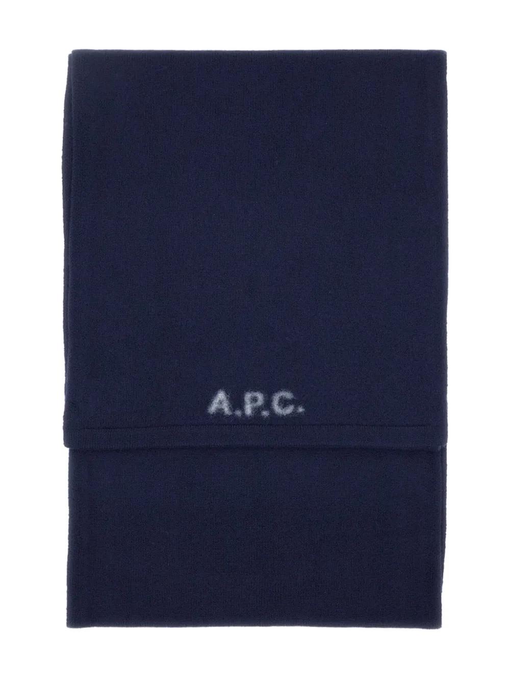 Bufanda A.P.C. Écharpe William Azul