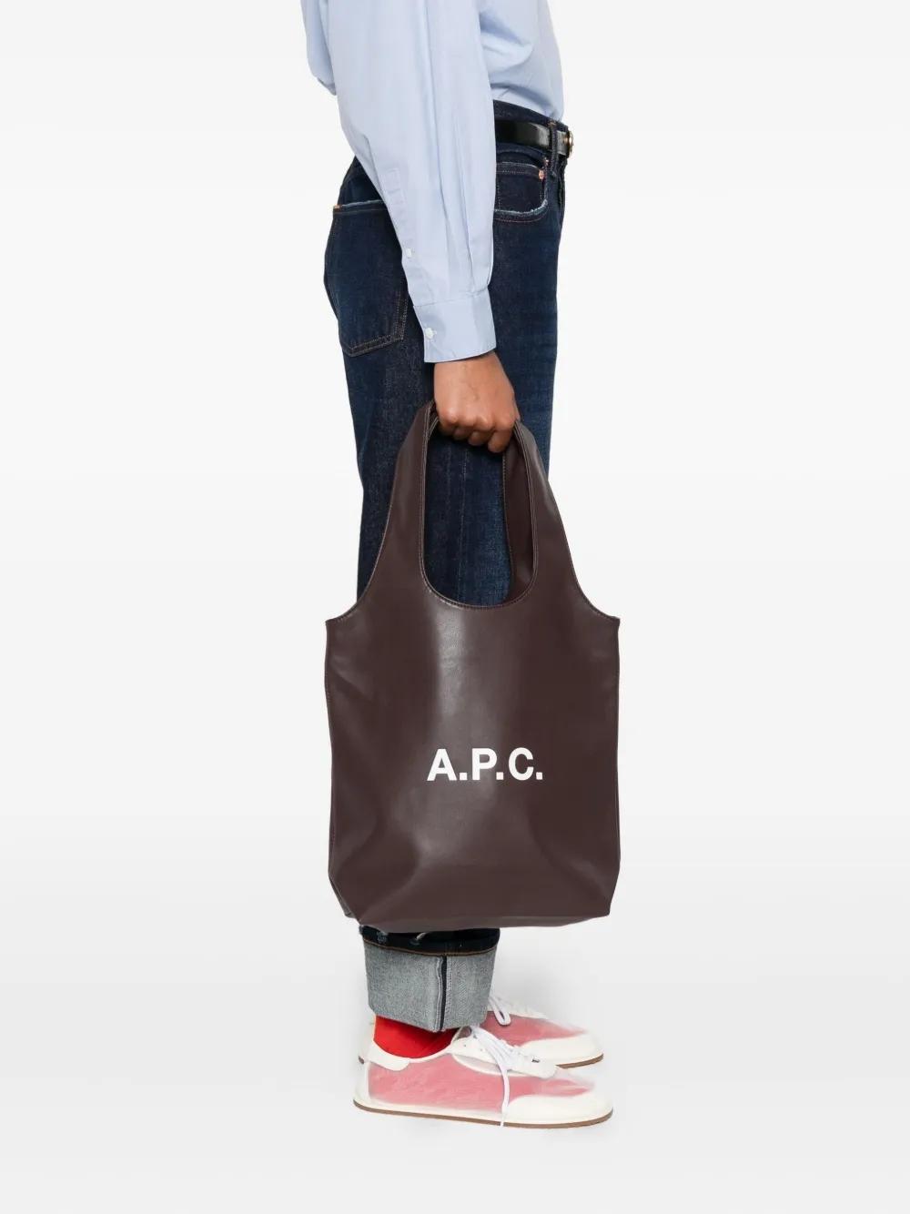 Bolso A.P.C. Tote Ninon Small Marrón