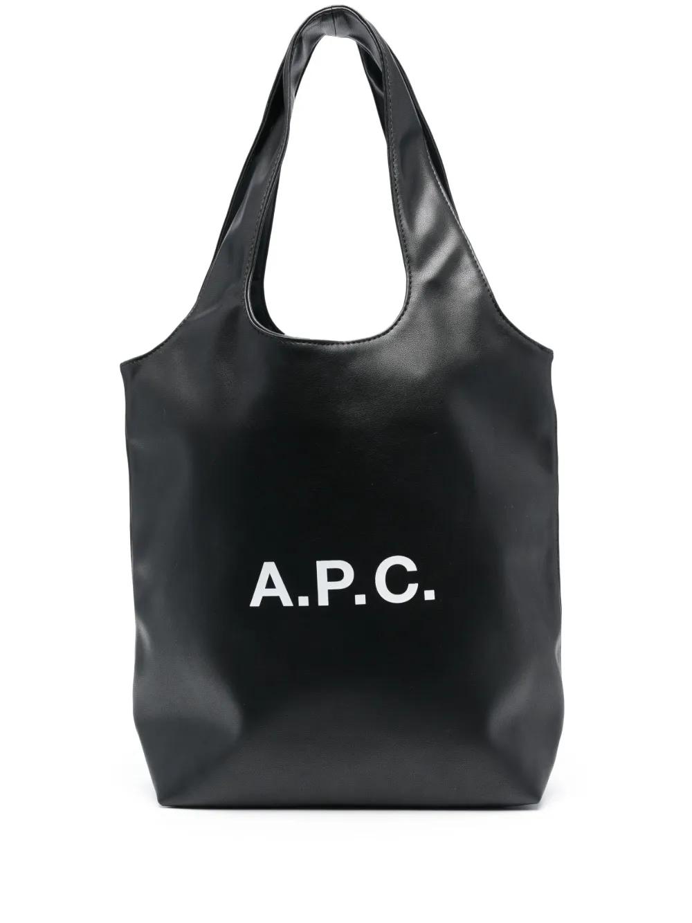 Bolso A.P.C. Tote Ninon Small Negro