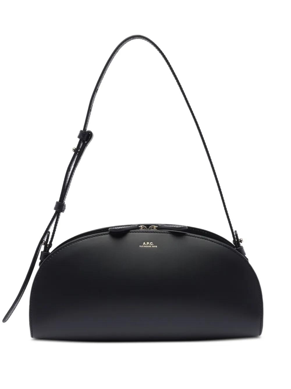 Bolso A.P.C. Demi-Lune Shoulder Bag Negro