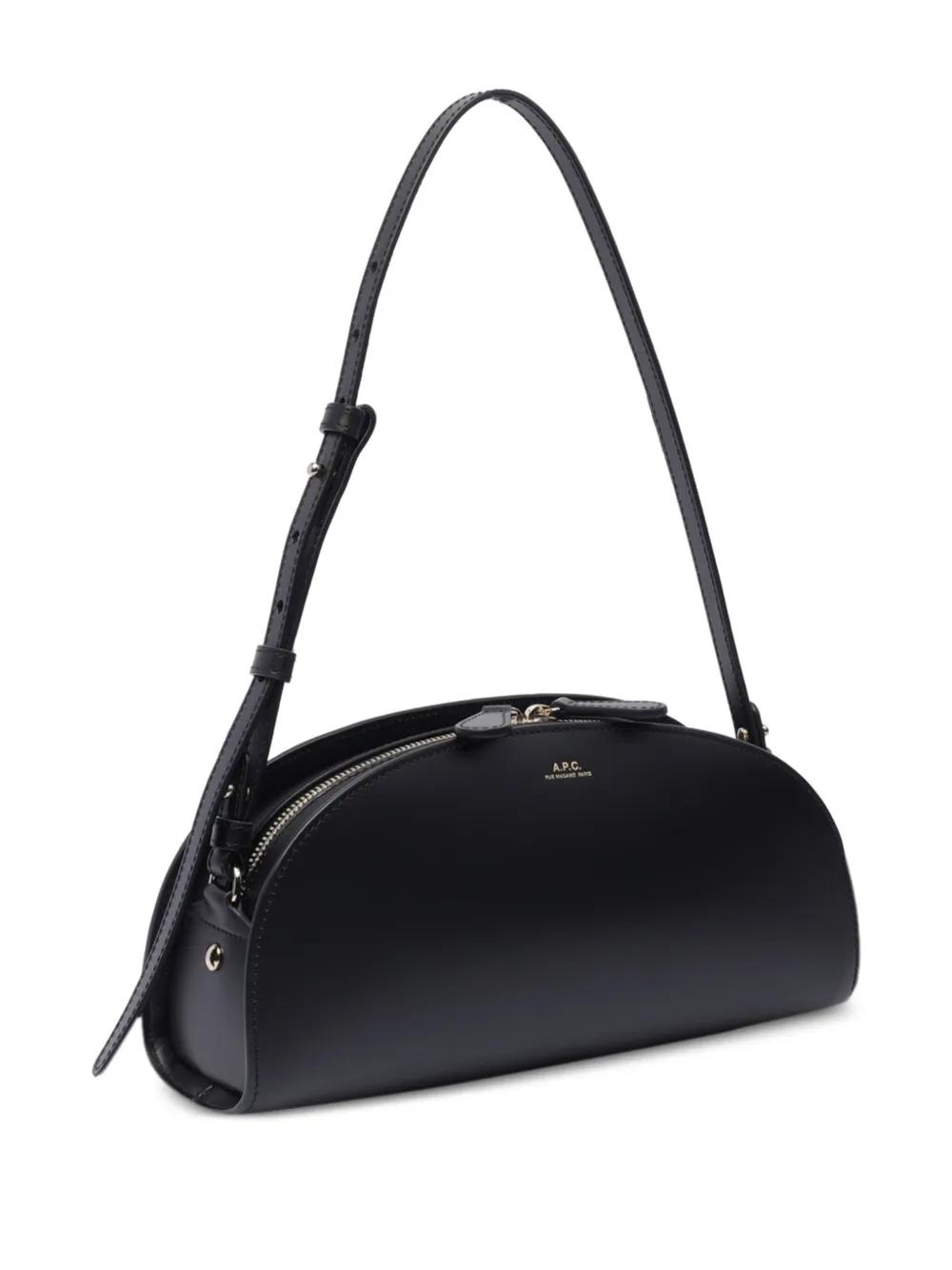Bolso A.P.C. Demi-Lune Shoulder Bag Negro